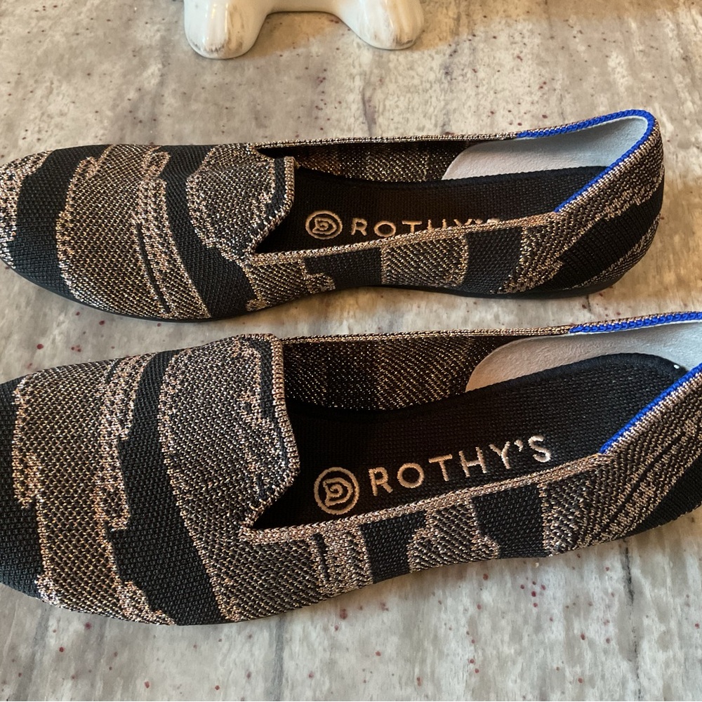 NWOT Rothy’s metallic flats - Picture 3 of 6